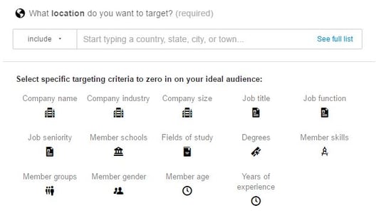 Linkedin targeting Linkedin targeting