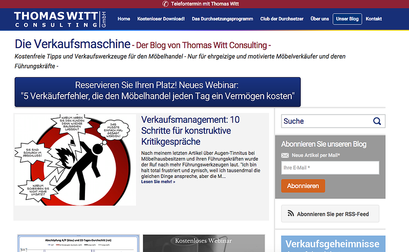 Thomas Witt Consulting experienced incredible inbound results 