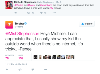 Telstra outage on social media