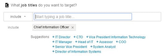 LinkedIn job titles