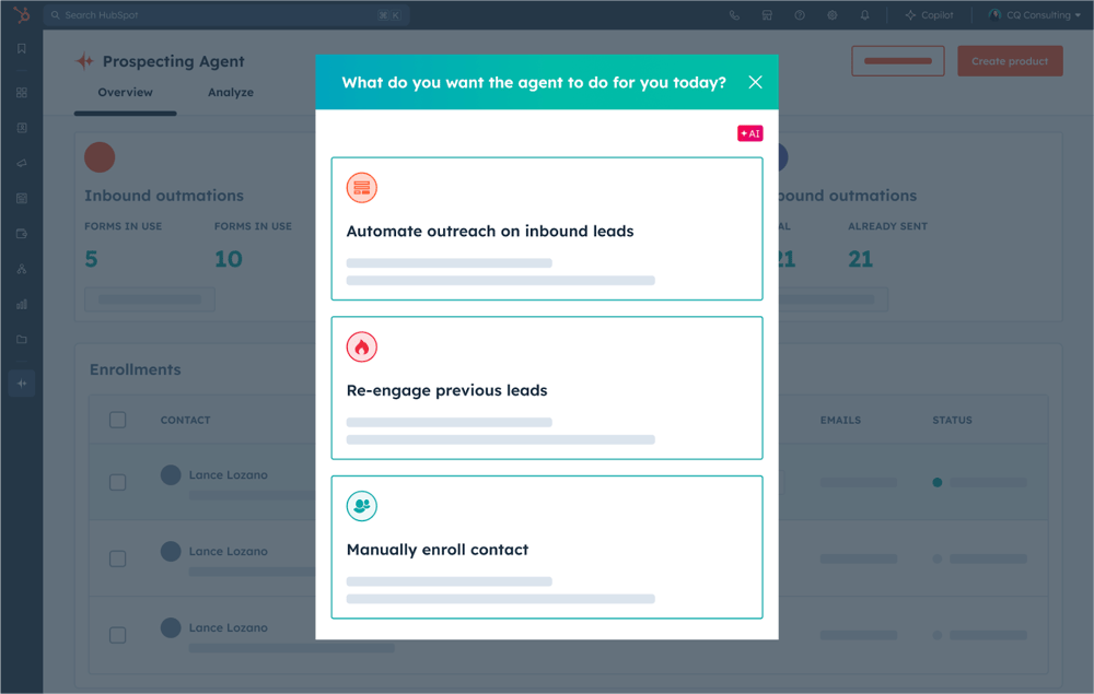 Hubspot Breeze Prospecting Agent