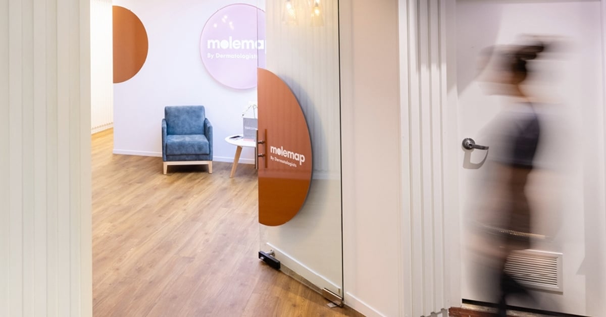 MoleMap clinic door entrance