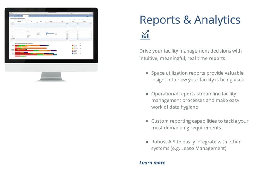 Software b2b product page example