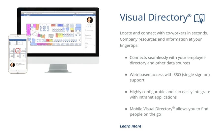 Software b2b product page example